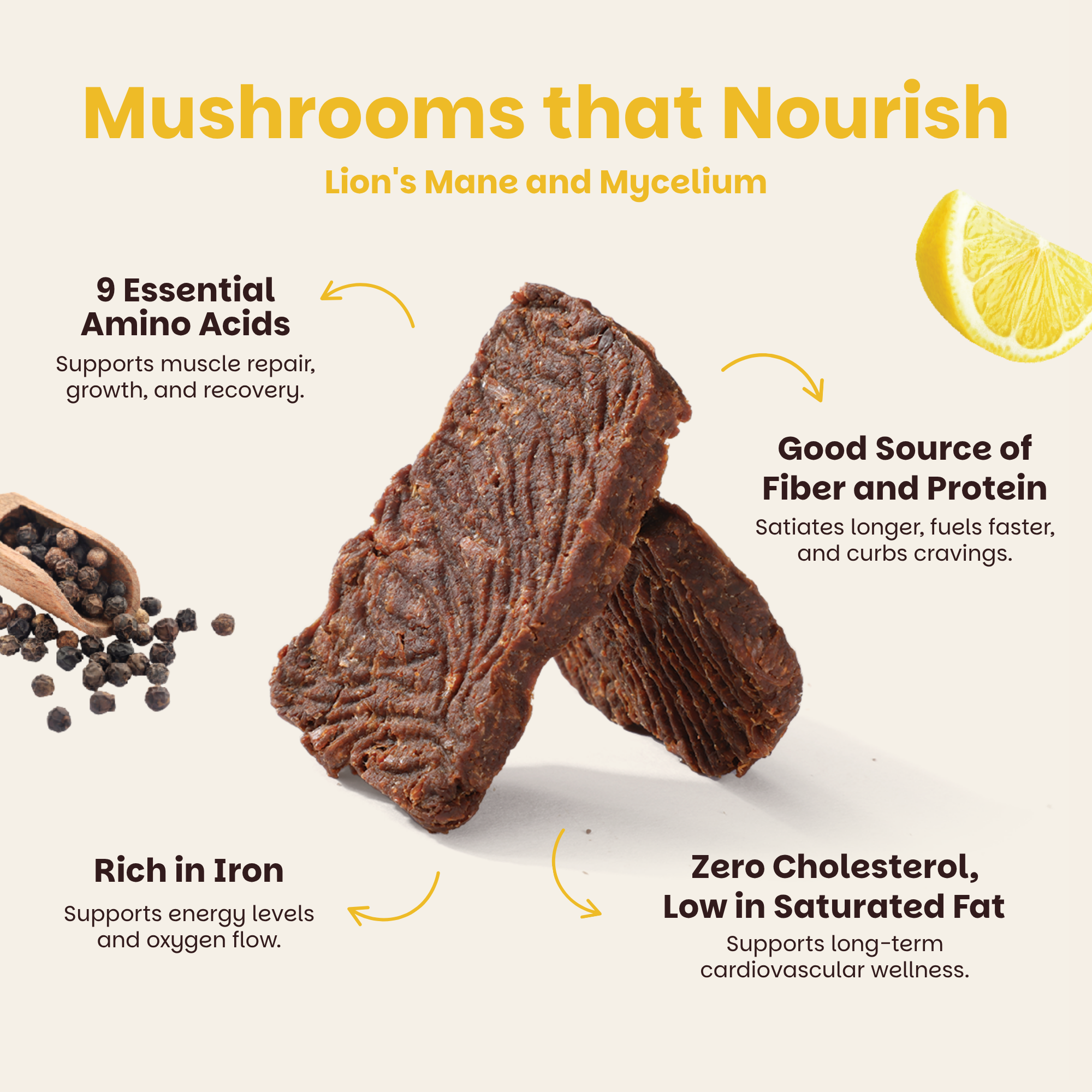 Lemon Pepper Mushroom Bites - 3 Packs (⚠️Back in Stock Feb 2026)