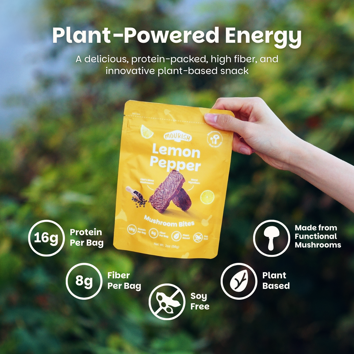 Lemon Pepper Mushroom Bites - 3 Packs (⚠️Back in Stock Feb 2026)