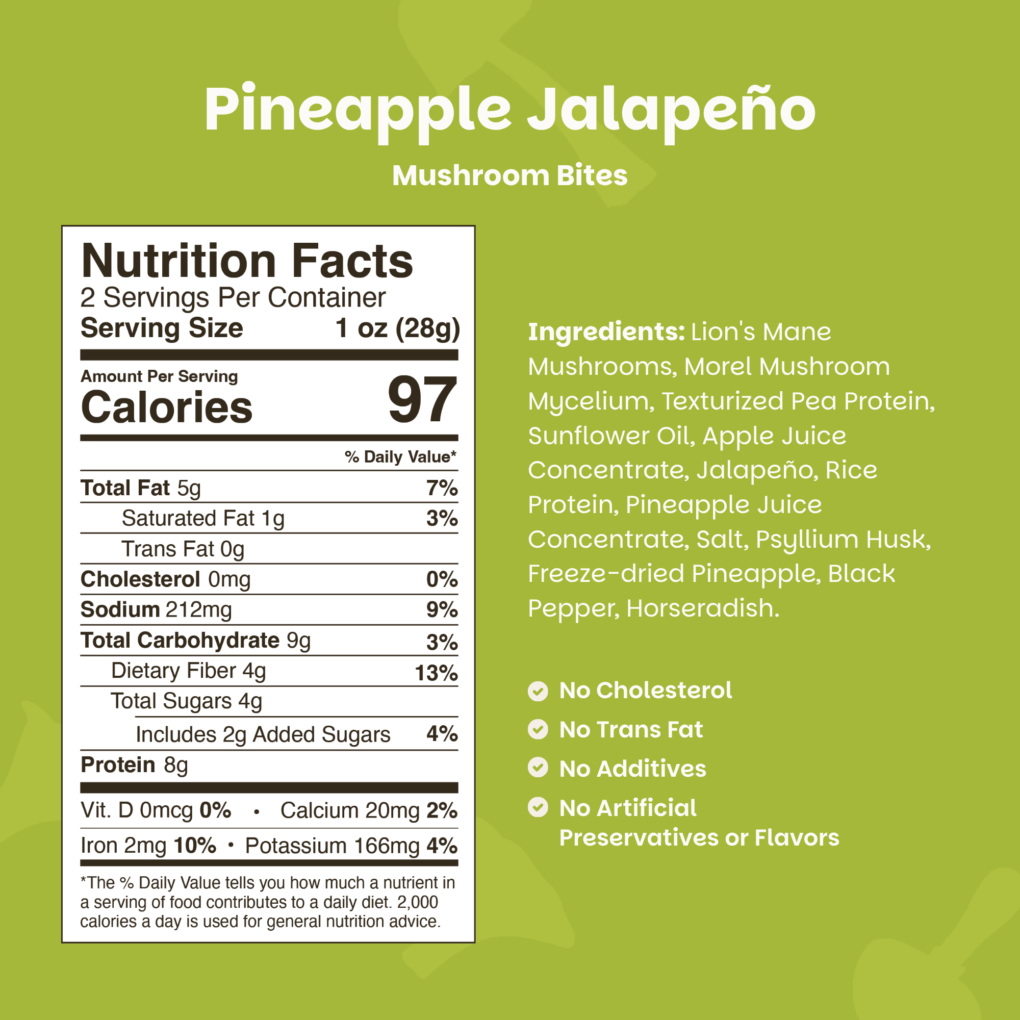 Pineapple Jalapeño Mushroom Bites - 3 Packs