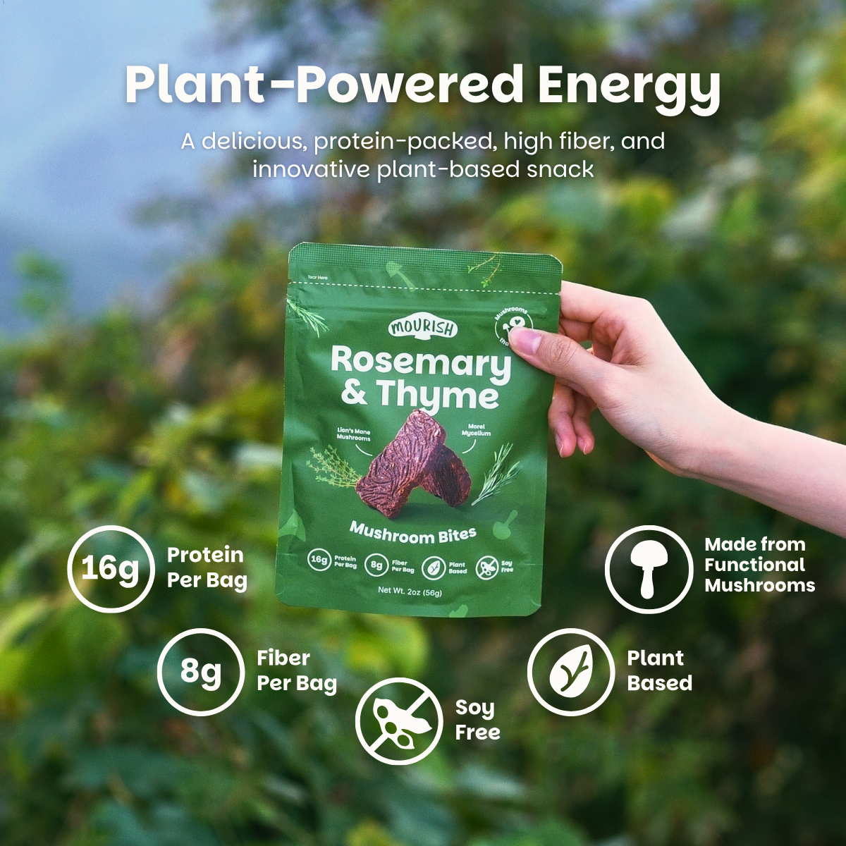 Rosemary & Thyme Mushroom Bites - 3 Packs (⚠️Back in Stock Feb 2026)