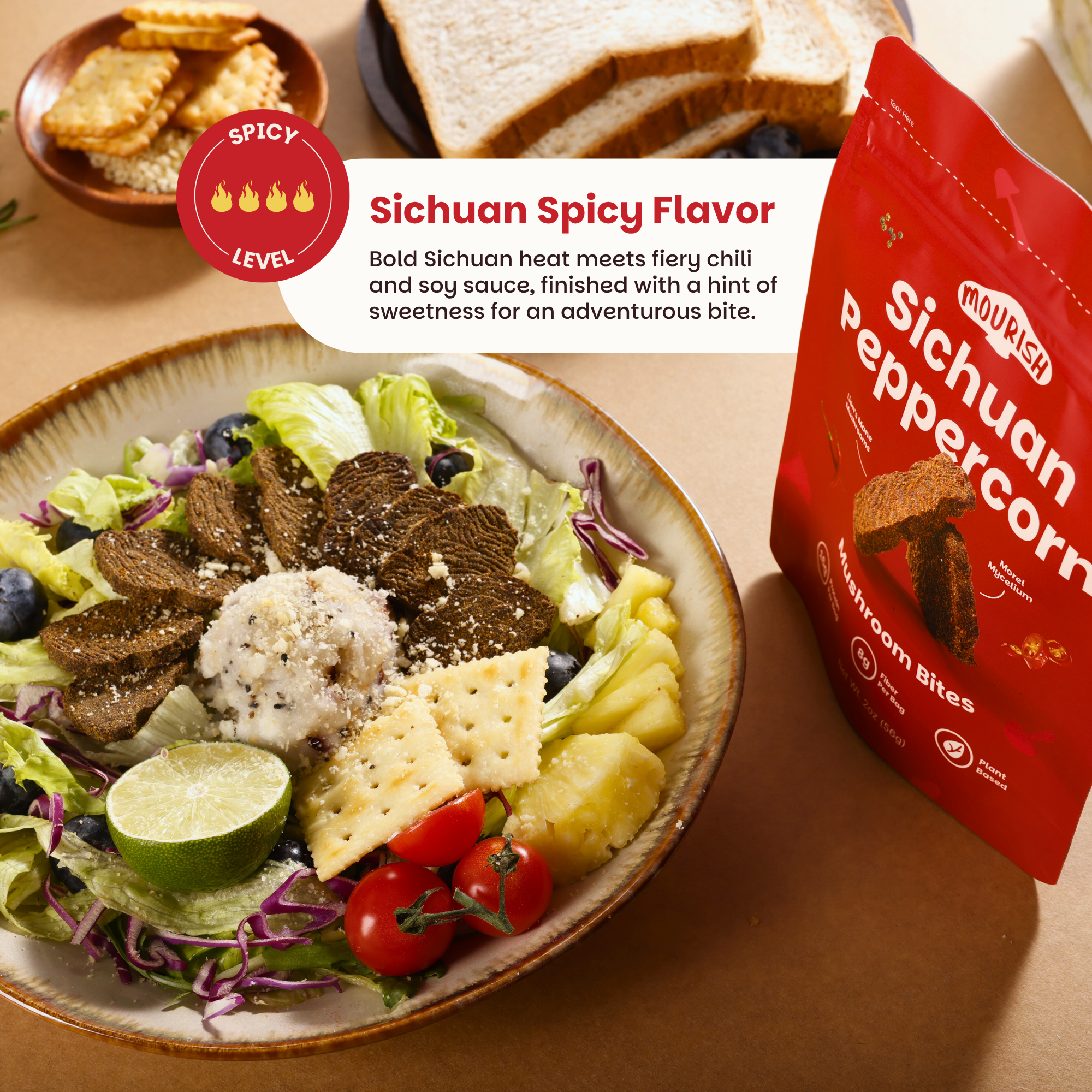 Sichuan Peppercorn Mushroom Bites - 3 Packs