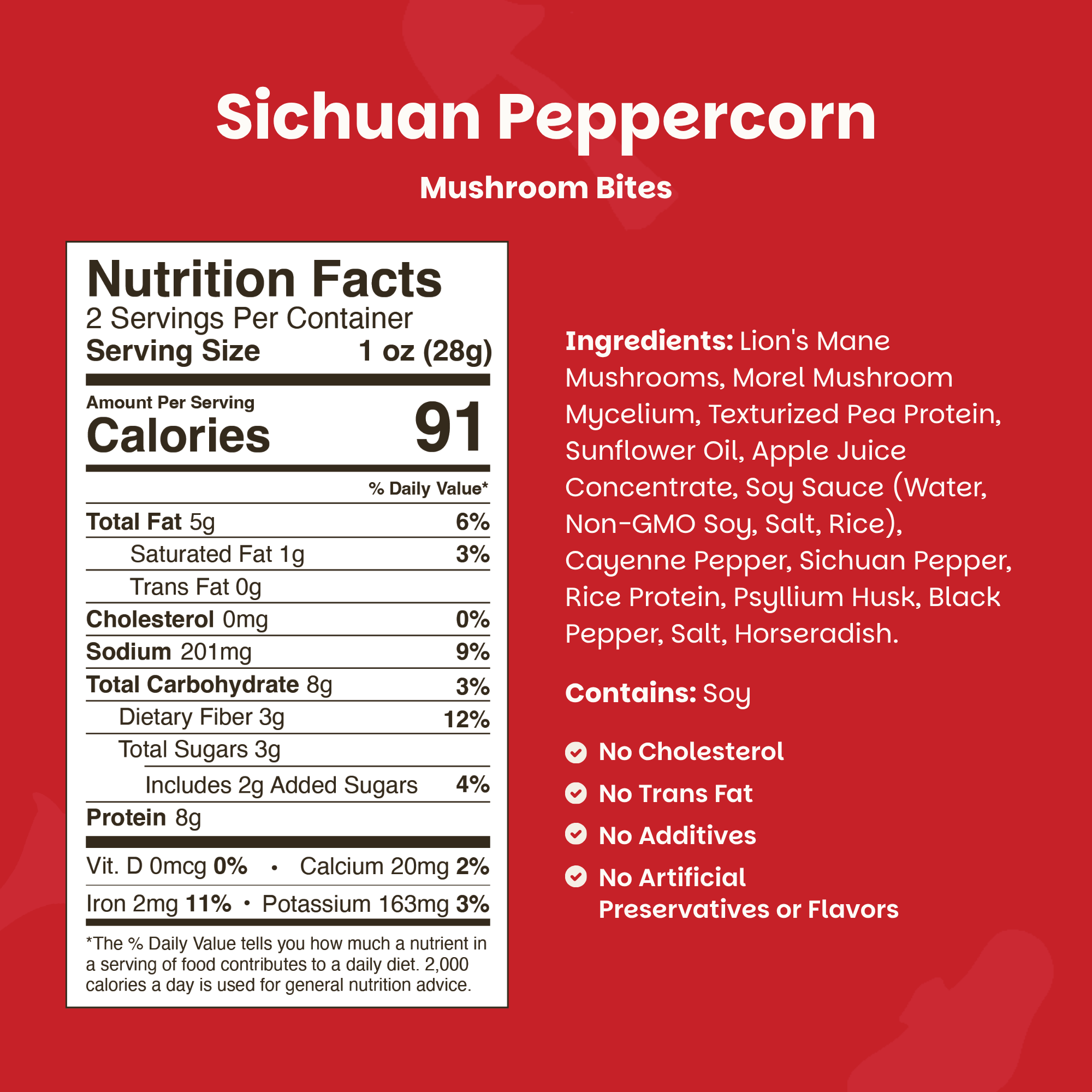 Sichuan Peppercorn Mushroom Bites - 3 Packs